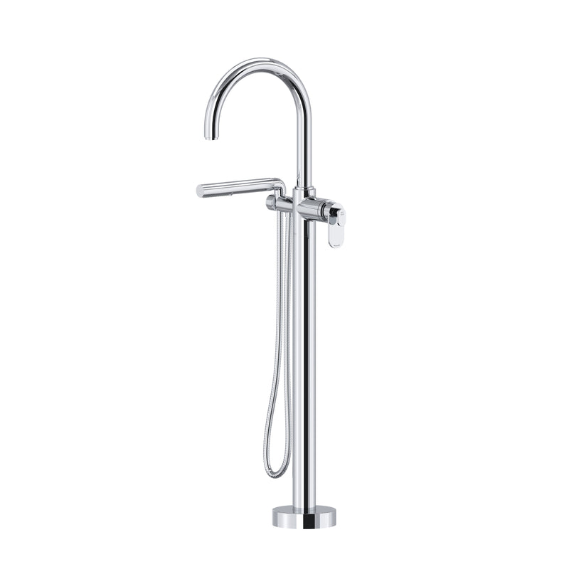 Riobel TAA39 Arca Thermostatic Single Hole Floor Mount Tub Filler Trim