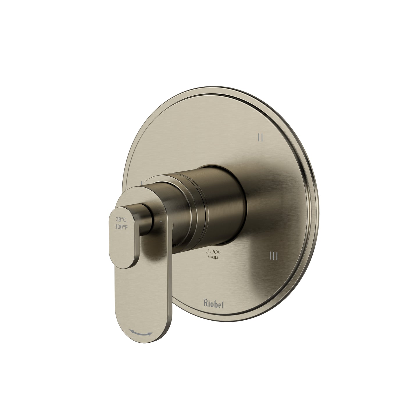 Riobel TAA45 Arca 1/2" Therm & Pressure Balance Trim With 5 Functions