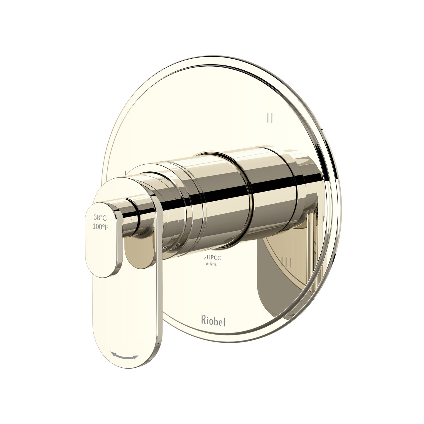 Riobel TAA45 Arca 1/2" Therm & Pressure Balance Trim With 5 Functions