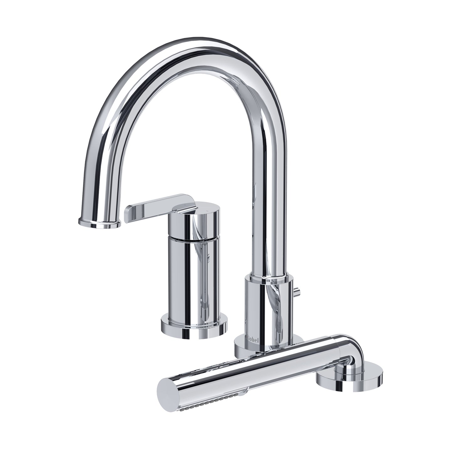 Riobel TAU16 Authentica 3-Hole Pressure Balance Deck Mount Tub Filler Trim