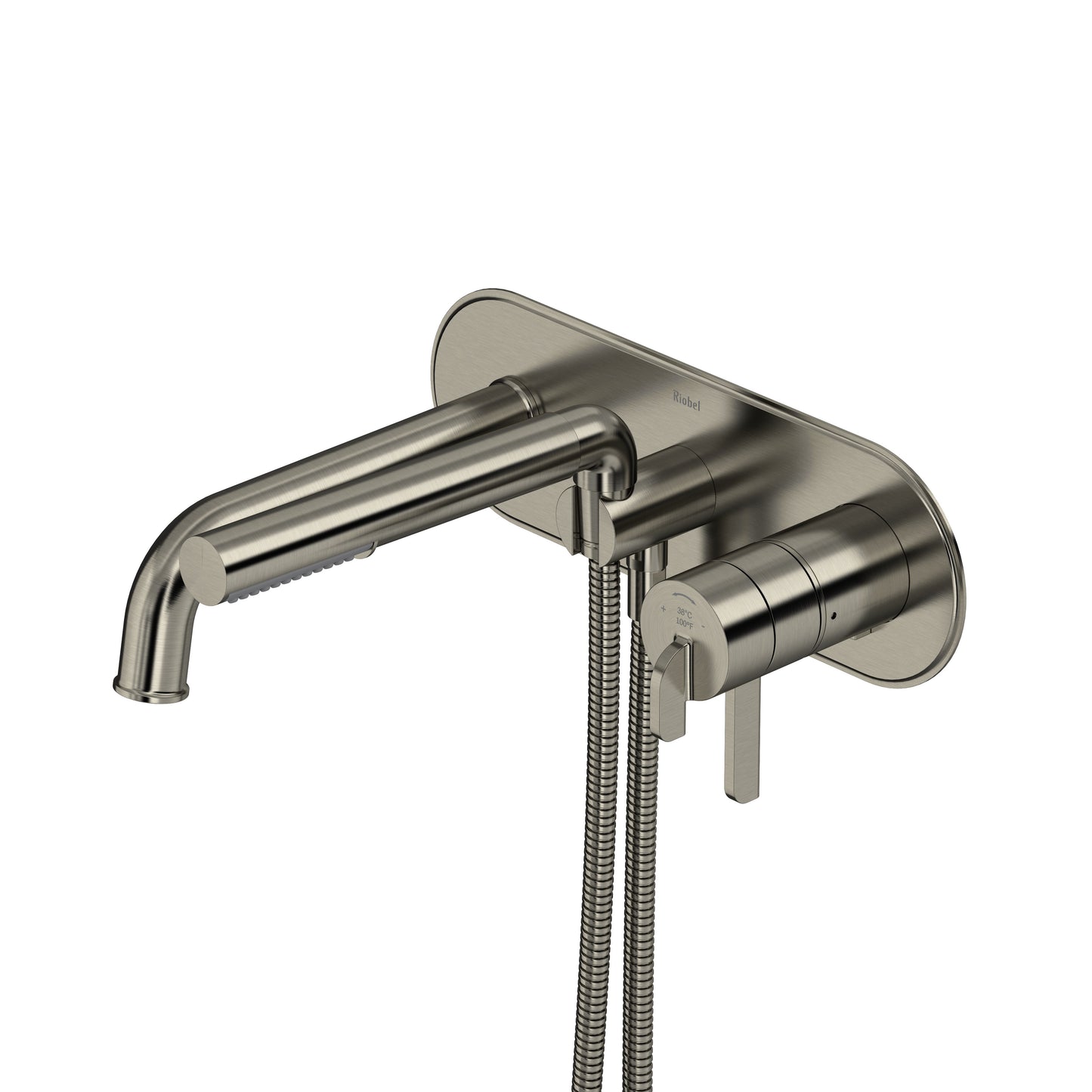 Riobel TAU21 Authentica Wall Mount Thermostatic/Pressure Balance Tub Filler Trim