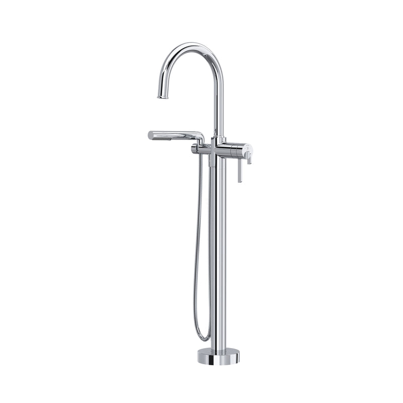 Riobel TAU39 Authentica Thermostatic Single Hole Floor Mount Tub Filler Trim