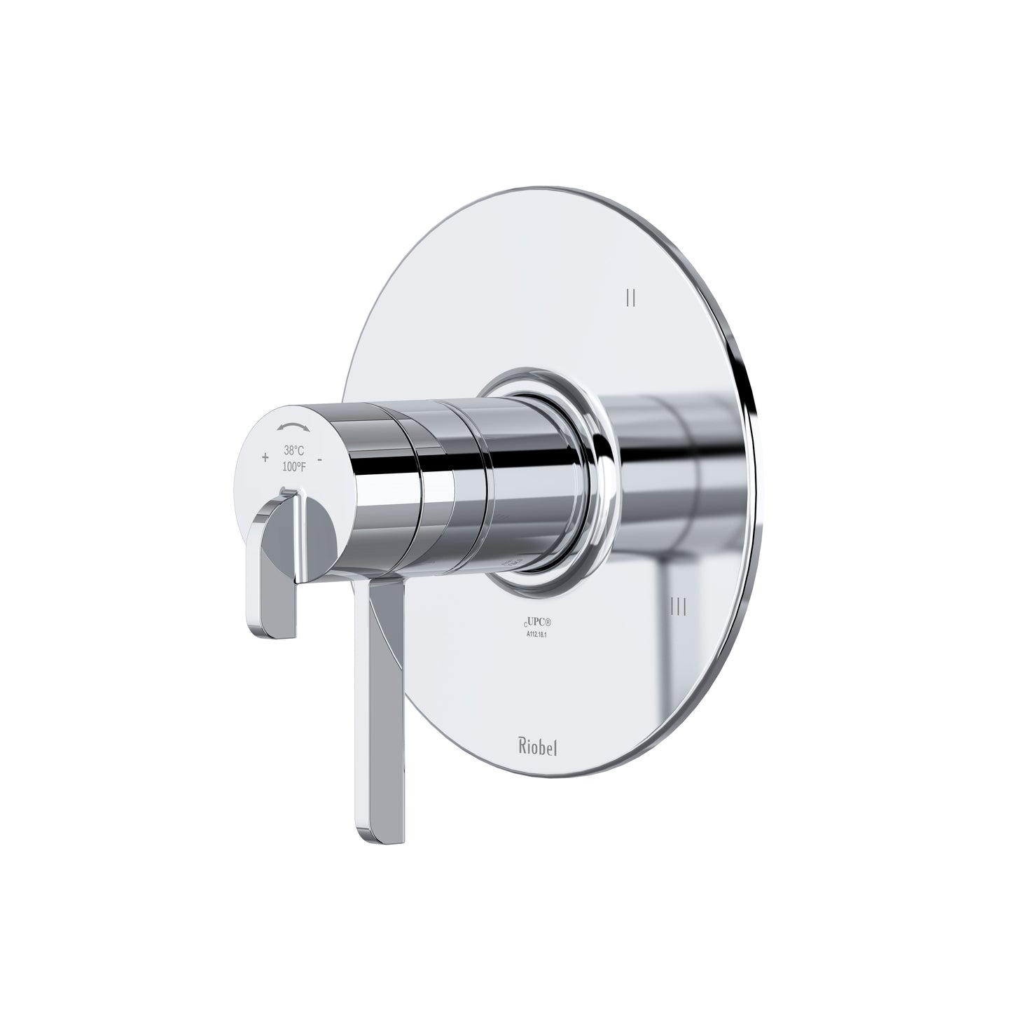 Riobel TAU45 Authentica 1/2" Therm & Pressure Balance Trim With 5 Functions
