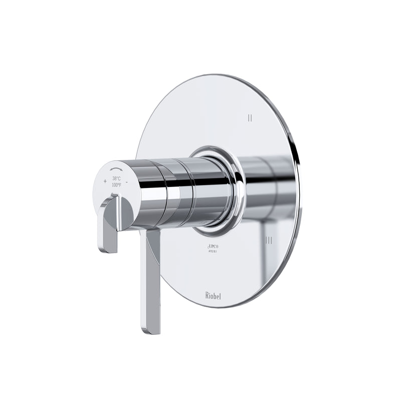 Riobel TAU47 Authentica 1/2" Therm & Pressure Balance Trim With 3 Functions