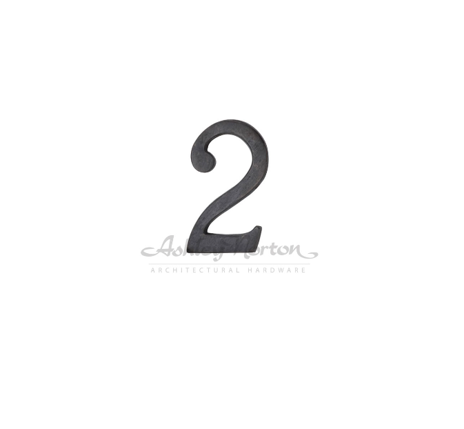 Ashley Norton TC.156 2 6" Numeral 2 - Distressed Black