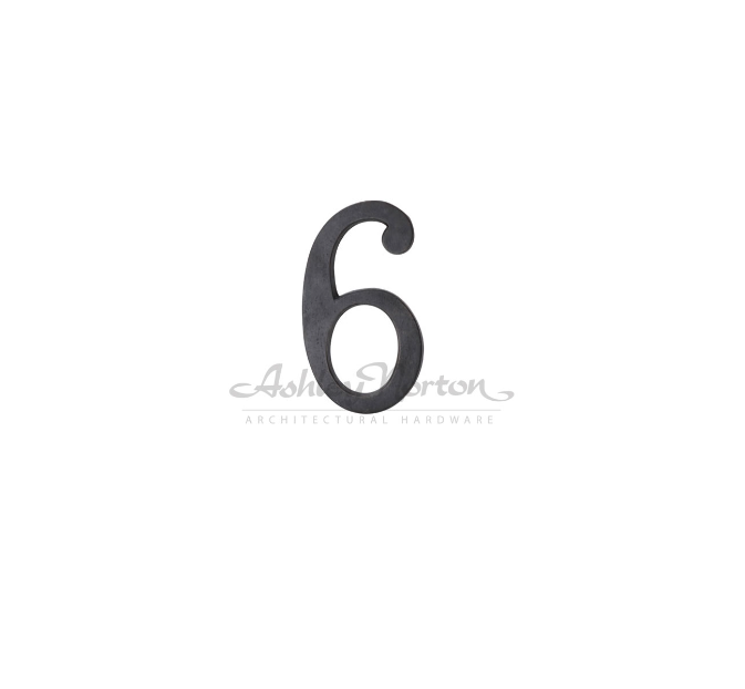 Ashley Norton TC.156 6 6" Numeral 6 or 9 - Distressed Black