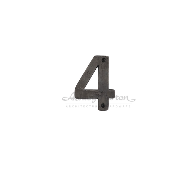 Ashley Norton TC.166 4 6" Numeral - 4 - Distressed Black