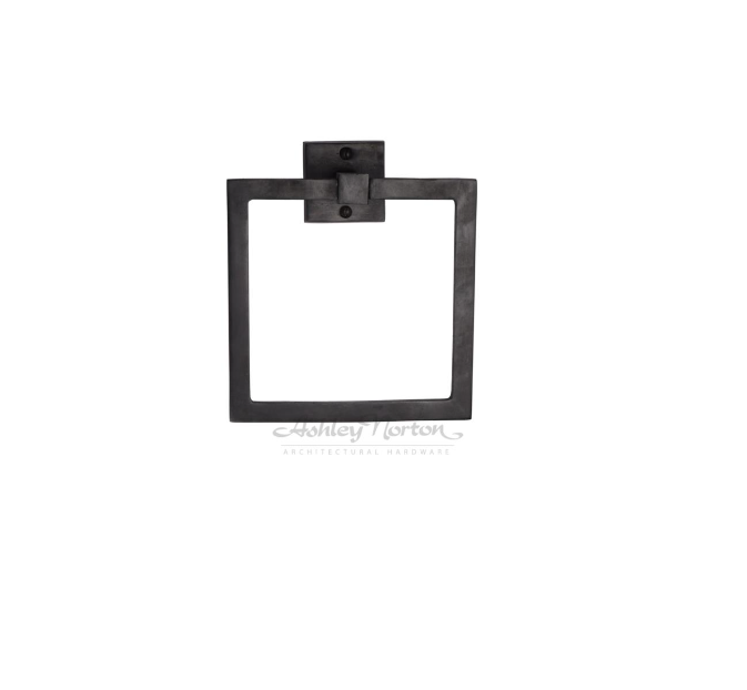 Ashley Norton TC.177 Square Towel Ring - Distressed Black