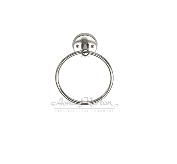 Ashley Norton TC.AR100 Small Arched Towel Ring - Distressed Black