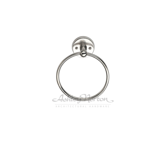 Ashley Norton TC.CV100 Churchill Escutch. Towel Ring - Distressed Black