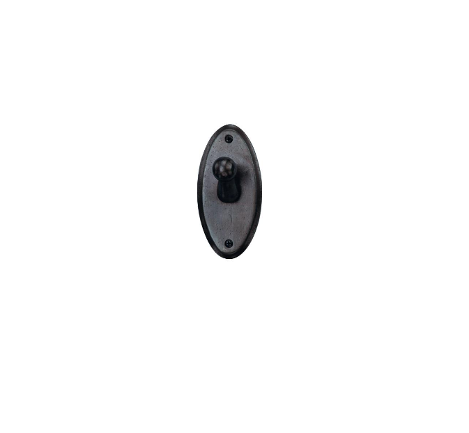 Ashley Norton TC.CV410 Hook On Curved Escutcheon - Distressed Black