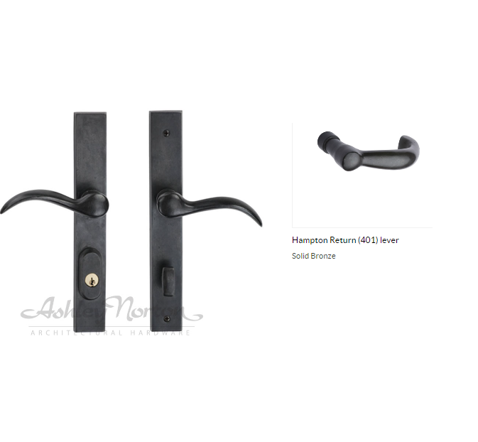 Ashley Norton TC.MDUS4.401.42.R Hampton Return Lever High Dumm - Distressed Black