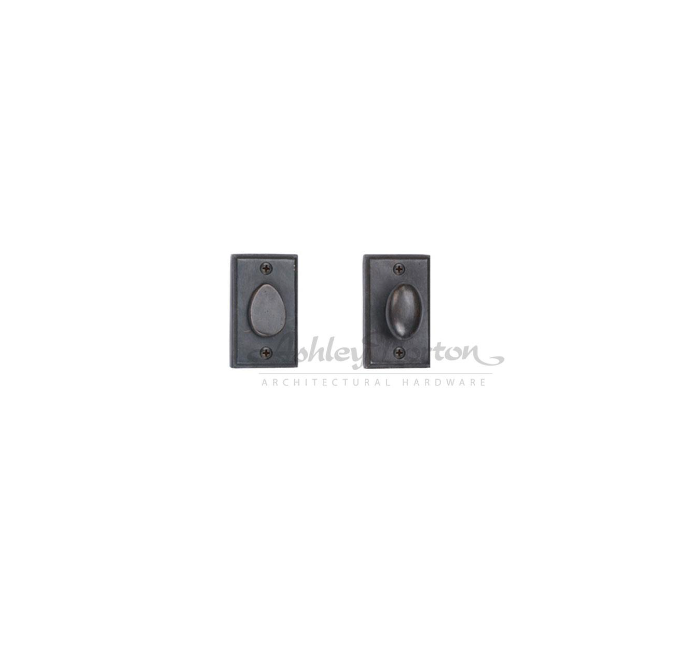 Ashley Norton TC.SQ587-234 Rect Privacy Bolt - Distressed Black