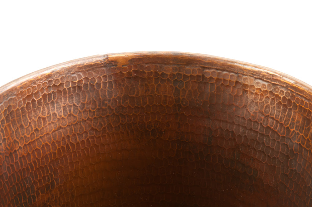 Premier Hammered Copper Waste Bin / Trash Can  TC11DB