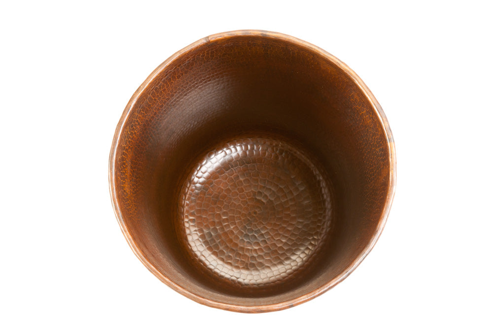 Premier Hammered Copper Waste Bin / Trash Can  TC11DB