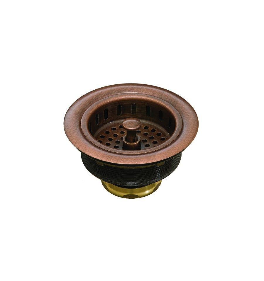Thompson Traders NS25033H Vernazza Renovation Kitchen Rectangular Hand Hammered Copper Prep-Sink  Antique Copper