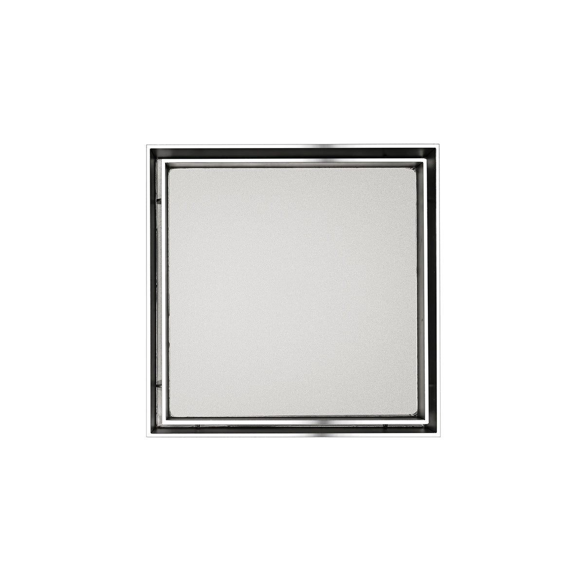 Infinity Drain TDB 5-P  5� x 5� Tile Drain Strainer  with PVC Bonded Flange Drain Body, 2", 3" and 4" Outlet