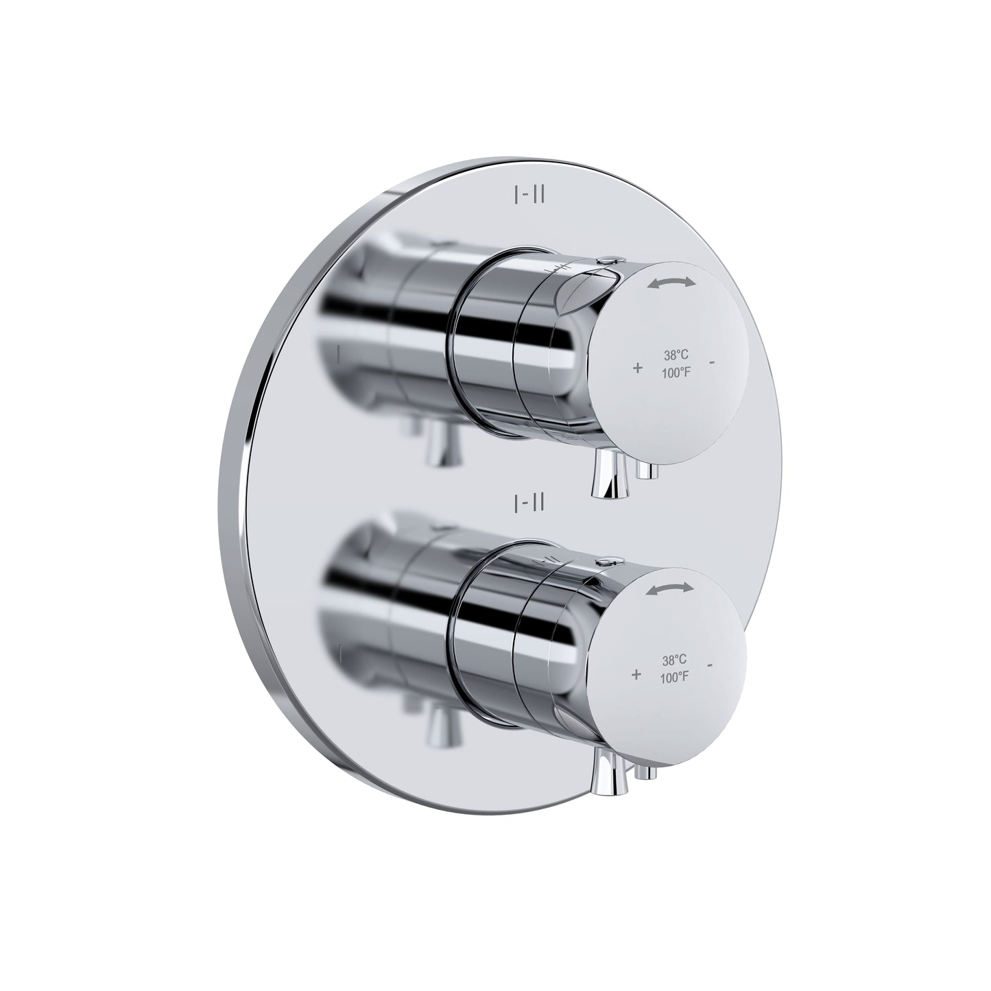 Riobel TEDTM46 Edge 3/4" Therm & Pressure Balance Trim With 6 Functions