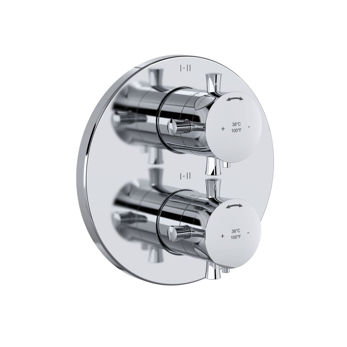 Riobel TEDTM46 Edge 3/4" Therm & Pressure Balance Trim With 6 Functions