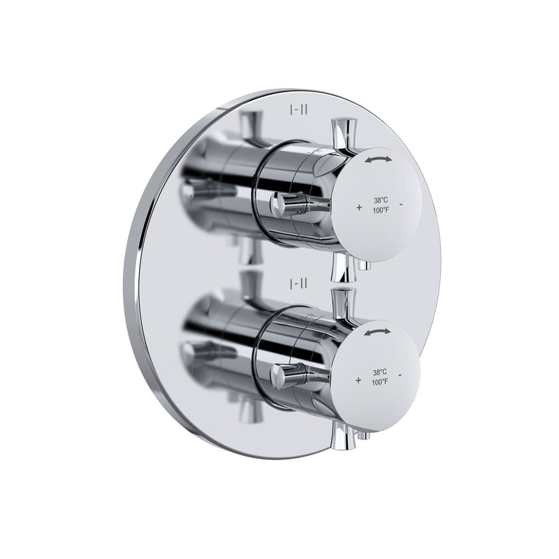 Riobel TEDTM46 Edge 3/4" Therm & Pressure Balance Trim With 6 Functions