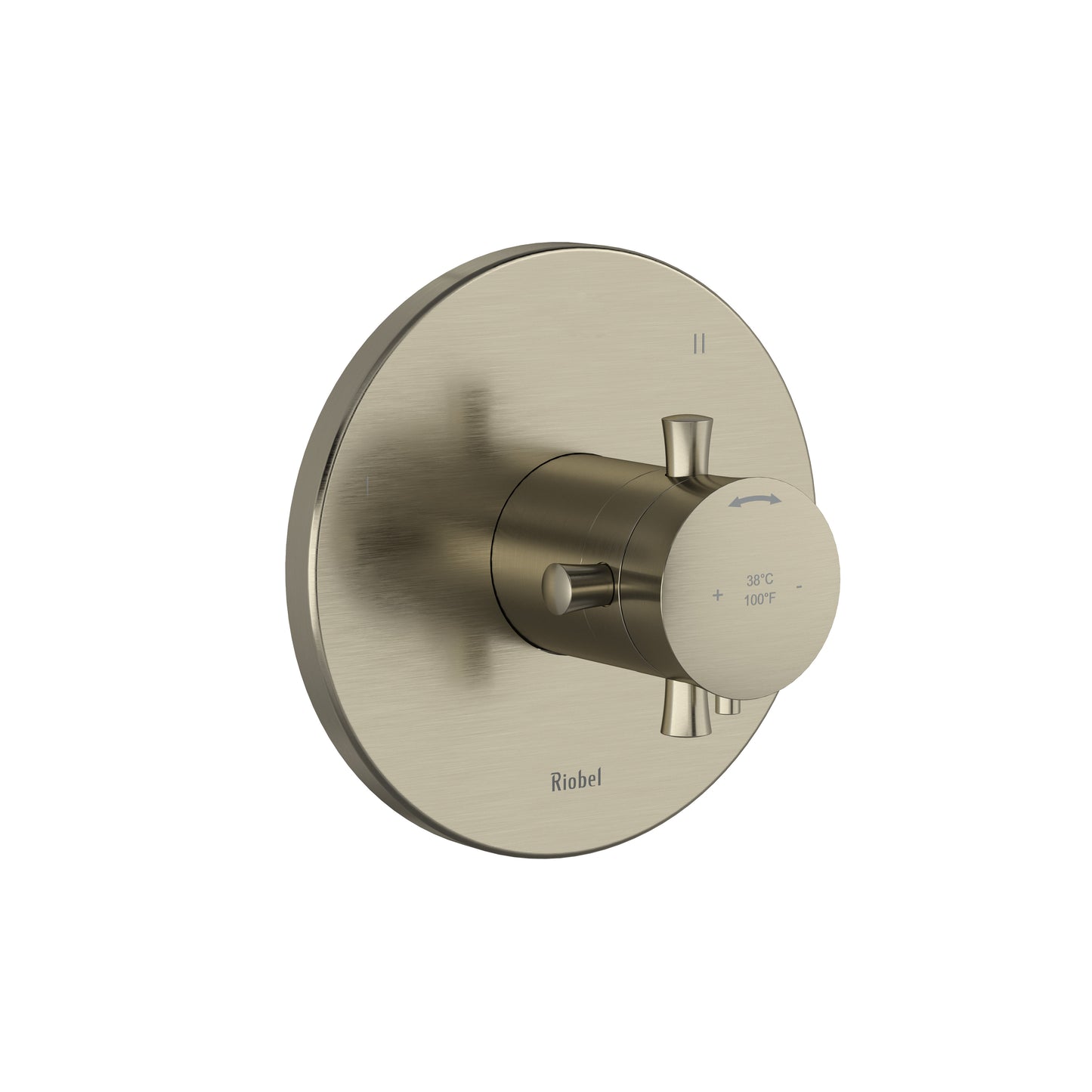 Riobel TEDTM47 Edge 1/2" Therm & Pressure Balance Trim With 3 Functions