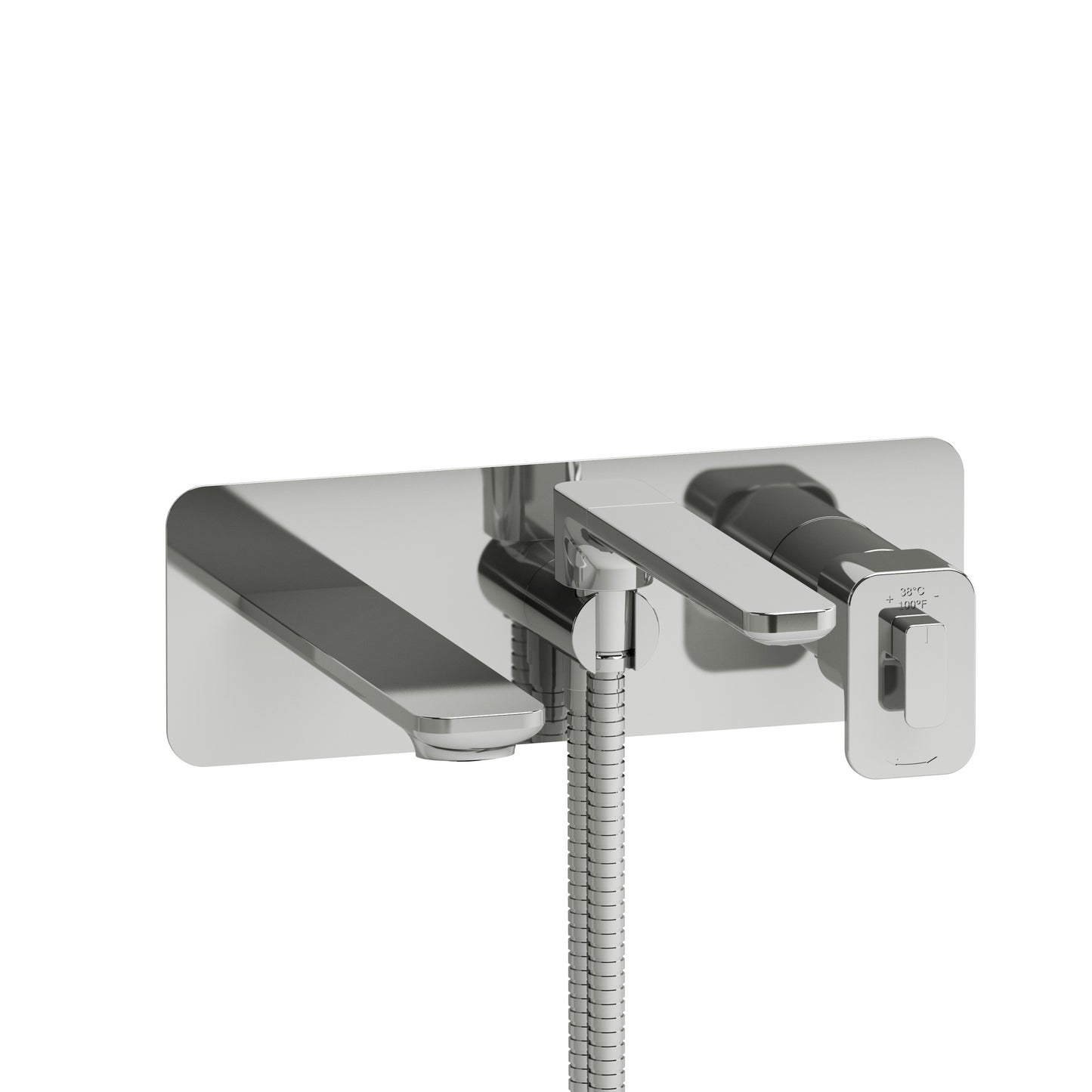 Riobel TEQ21 Equinox Wall Mount Thermostatic/Pressure Balance Tub Filler Trim
