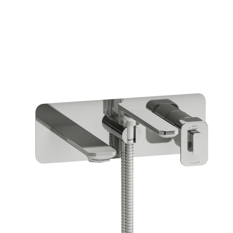 Riobel TEQ21 Equinox Wall Mount Thermostatic/Pressure Balance Tub Filler Trim
