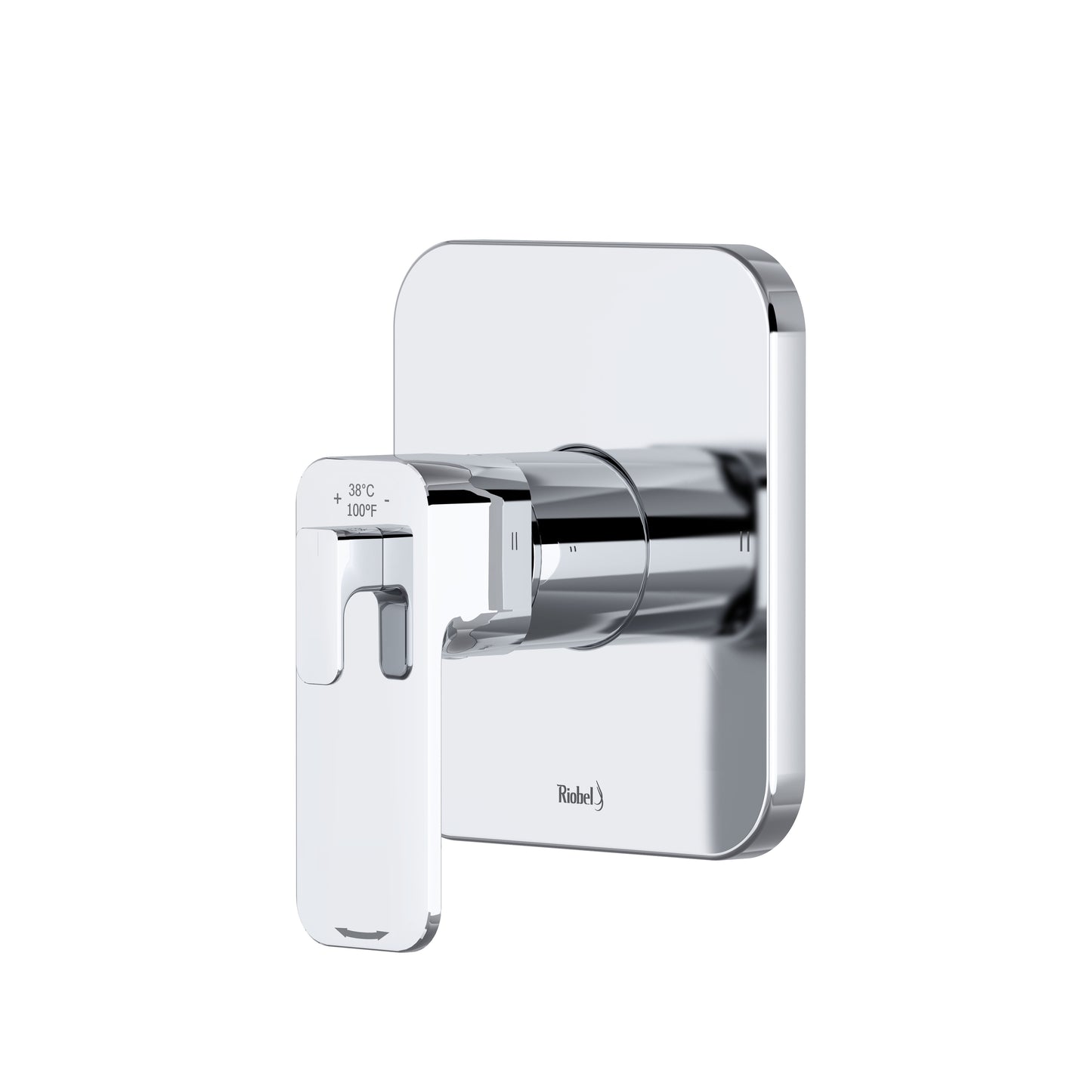 Riobel TEQ44 Equinox 1/2" Therm & Pressure Balance Trim With 2 Functions