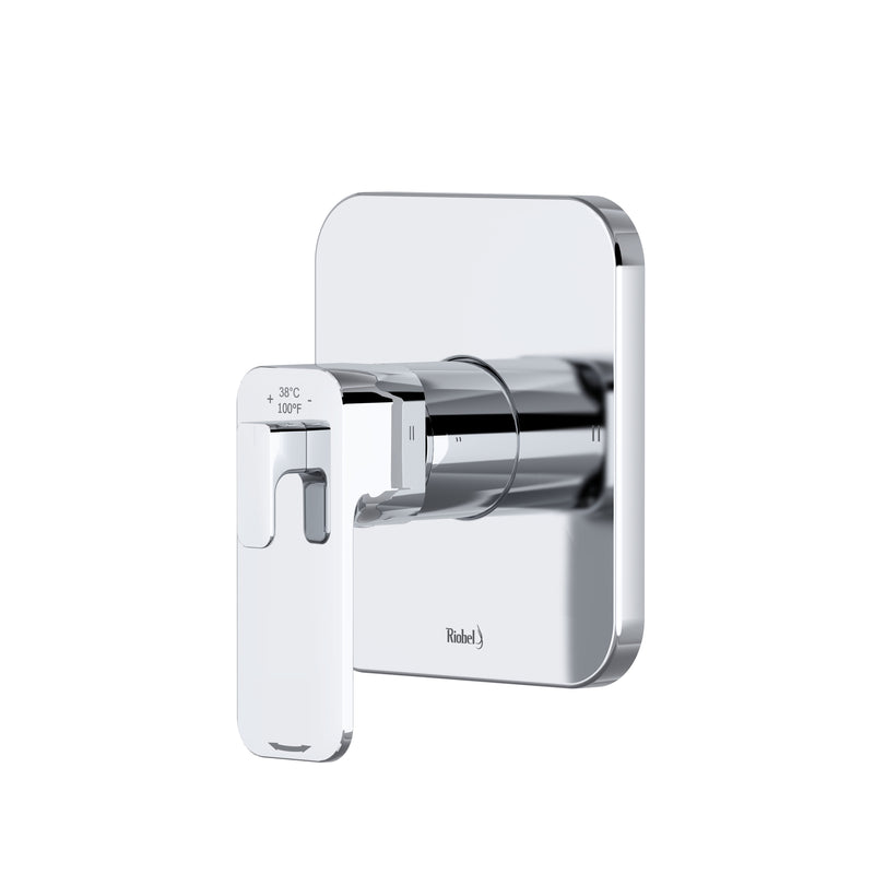 Riobel TEQ44 Equinox 1/2" Therm & Pressure Balance Trim With 2 Functions