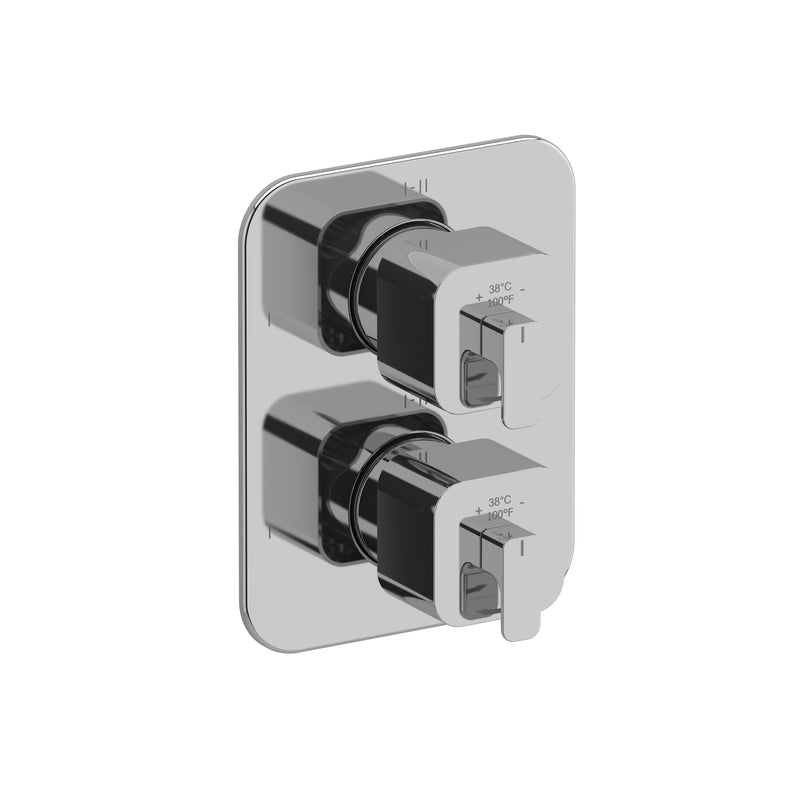 Riobel TEQ46 Equinox 3/4" Therm & Pressure Balance Trim With 6 Functions