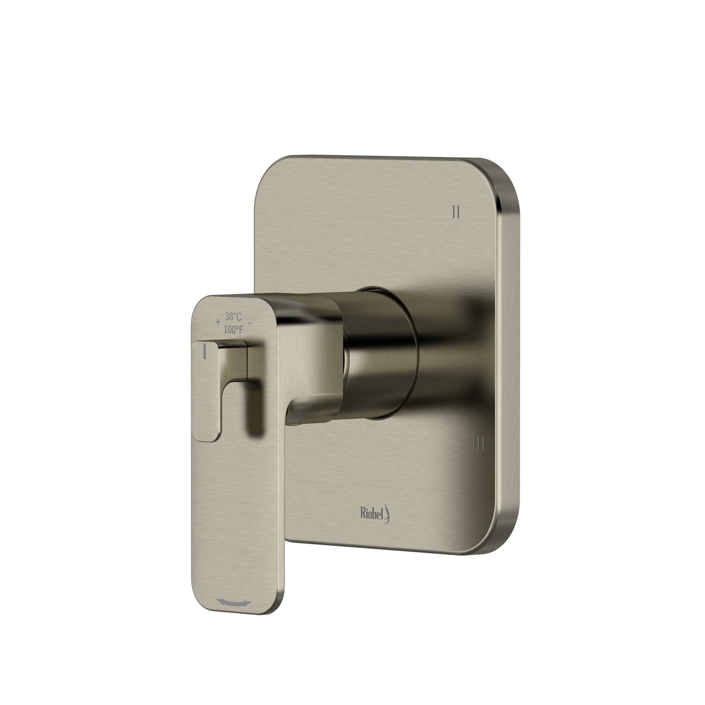 Riobel TEQ47 Equinox 1/2" Therm & Pressure Balance Trim With 3 Functions