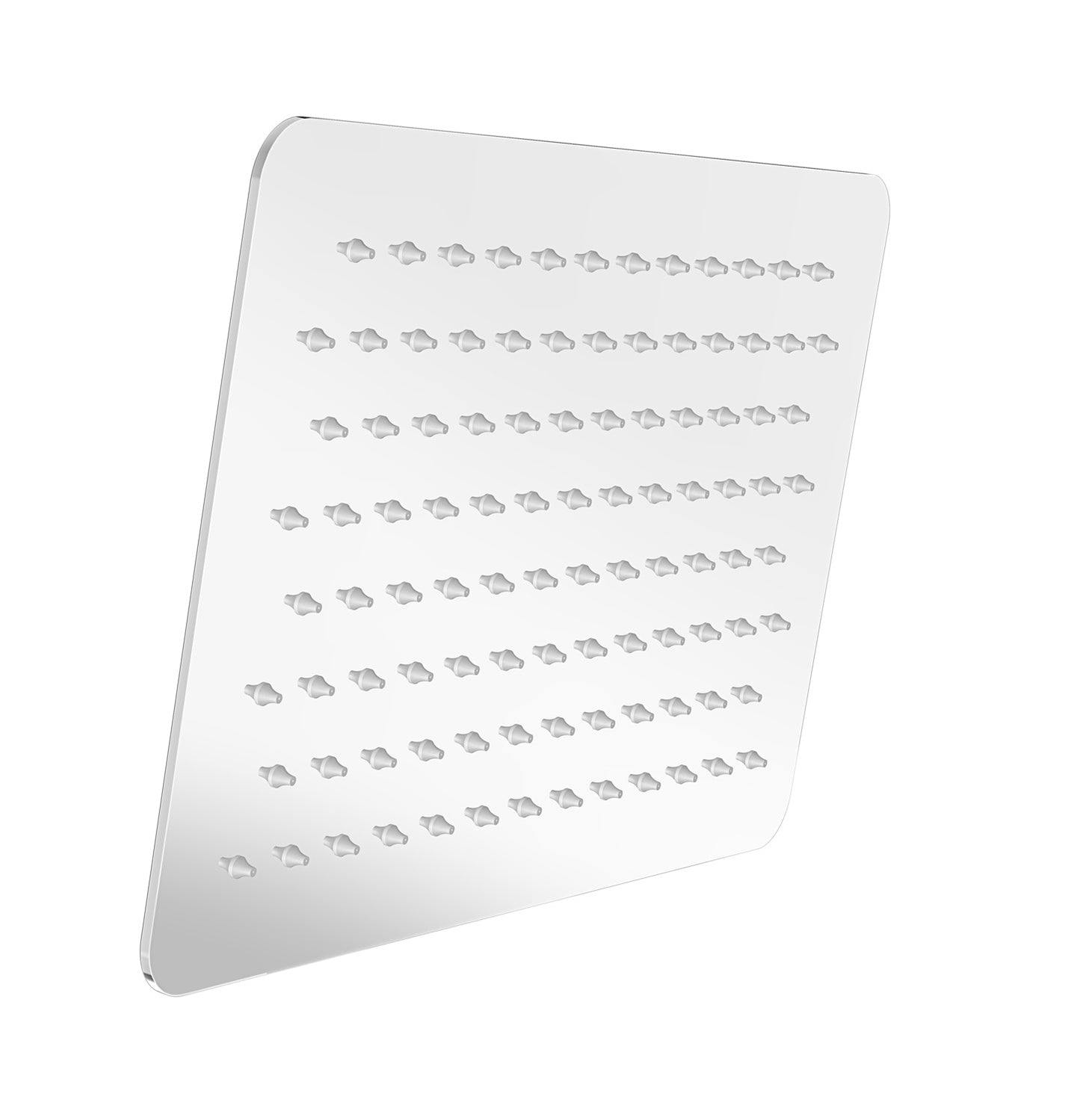 BARiL TET-1208-01-CC Rectangular 12" X 8" Anti-Limestone Shower Head - Chrome