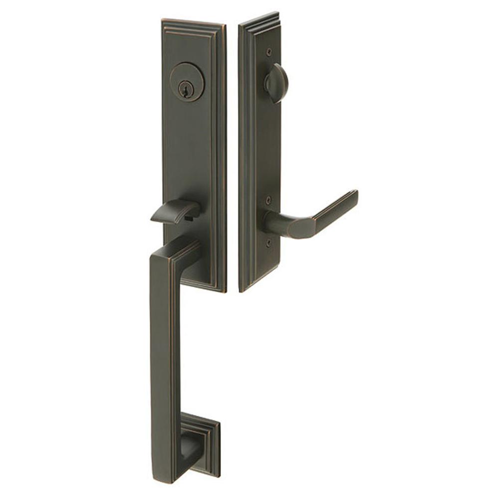 Emtek 4211W Single Cyl , Wilshire Tub Entry , Waverly Knob - Parent