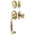 Emtek 4321AS Double Cyl , Orleans Tub Entry , Astoria Clear Knob - Parent