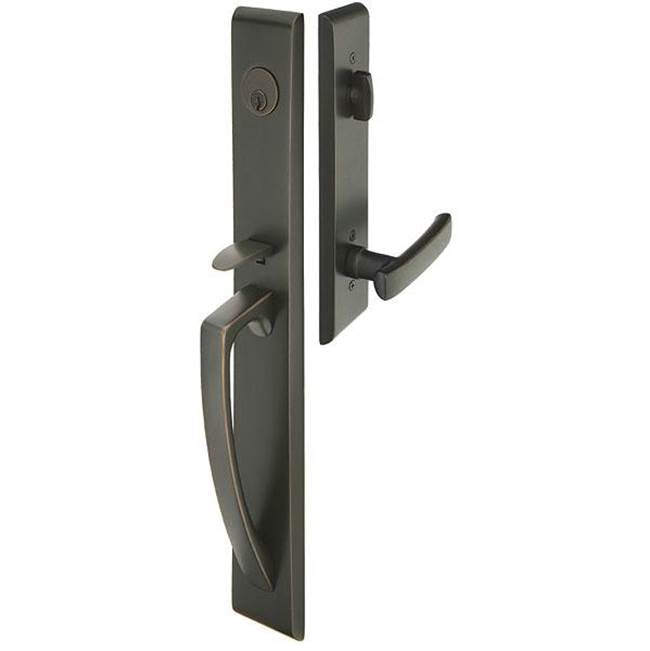 Emtek 4826RBK Double Cyl , Orion Tub Entry , Ribbon and Reed Knob - Parent