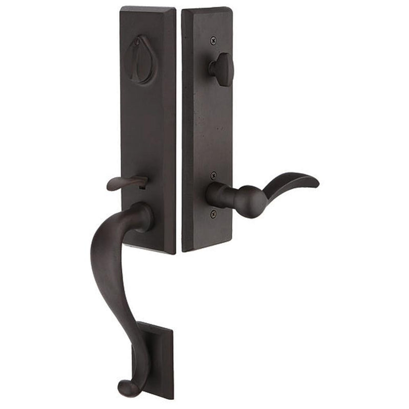 Emtek 451512CDLH Single Cyl , Rectangular Monolithic Tub Entry , Cody Lever , LH - Parent