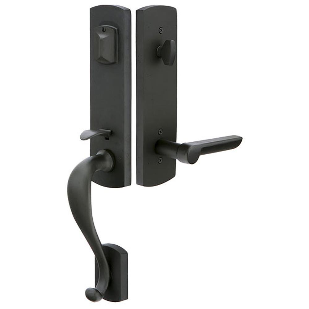 Emtek 451822BZEG Single Cyl , Logan Tub Entry , Bronze Egg Knob - Parent