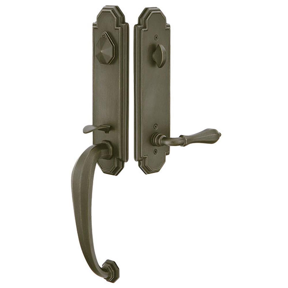 Emtek 471222OCLRH Single Cyl , Octagon Tub Entry , Octagon Lever , RH - Parent