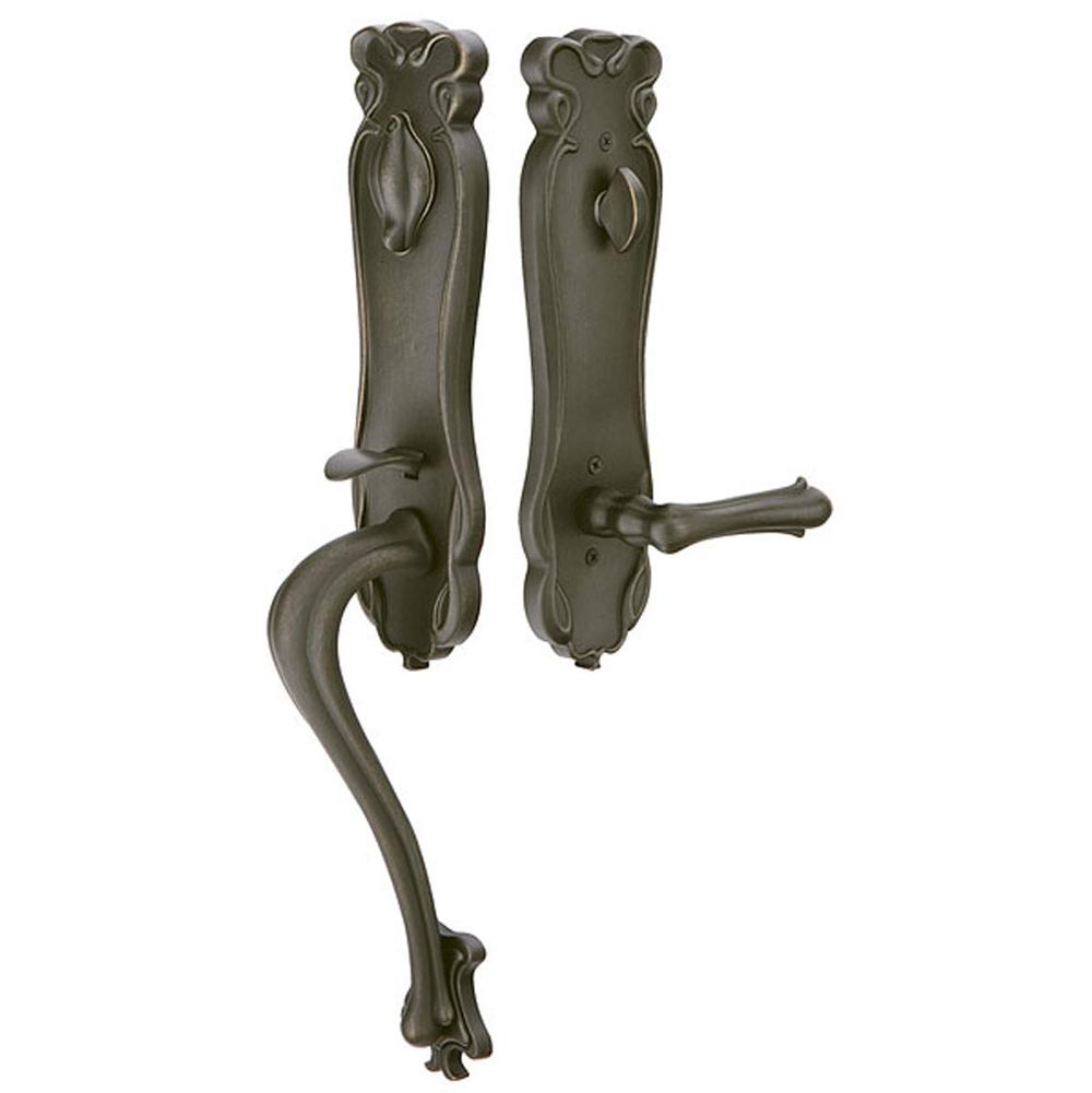Emtek 472333PARH Double Cyl , Art Nouveau Tub Entry , Parma Knob , RH - Parent