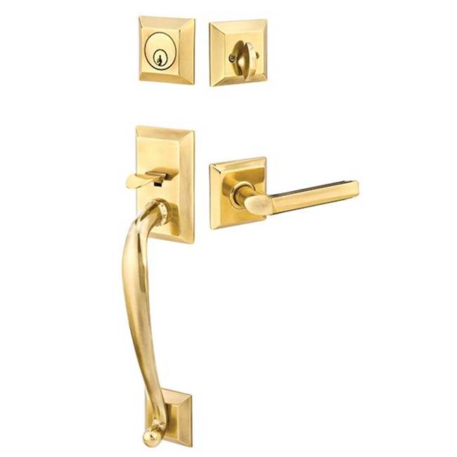 Emtek 4423MYLLH Double Cyl , Franklin Tub Entry , Myles Lever , LH - Parent