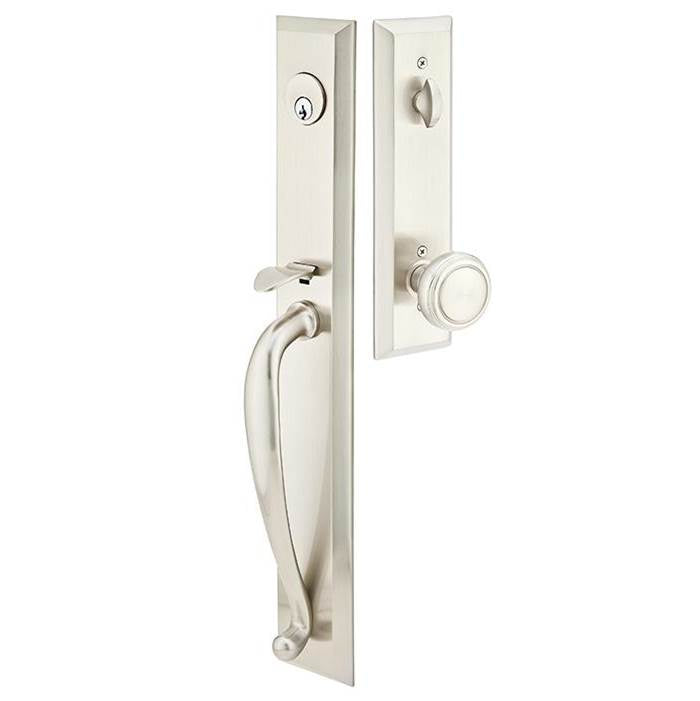 Emtek 4415MELH Single Cyl , Jefferson Tub Entry , Merrimack Lever , LH - Parent