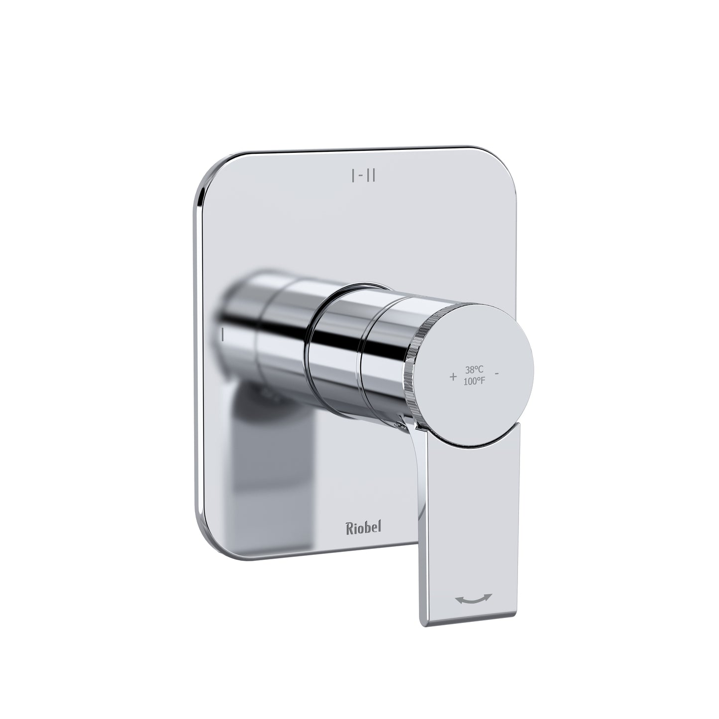 Riobel TFR23 Fresk 1/2" Therm & Pressure Balance Trim With 3 Functions