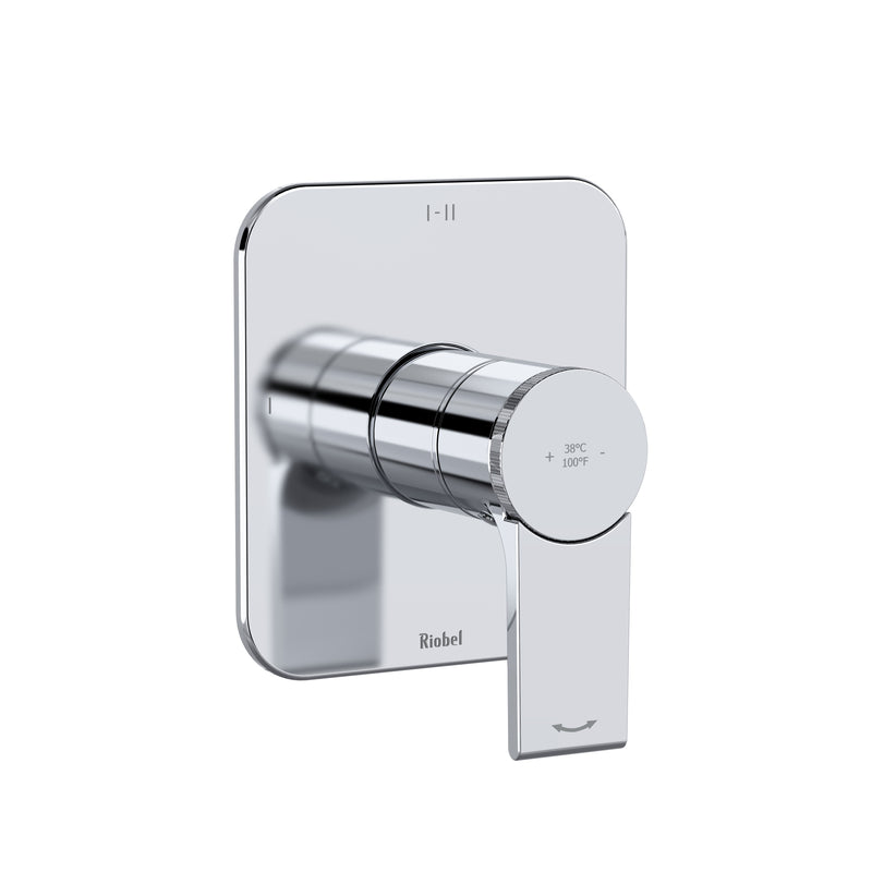 Riobel TFR23 Fresk 1/2" Therm & Pressure Balance Trim With 3 Functions