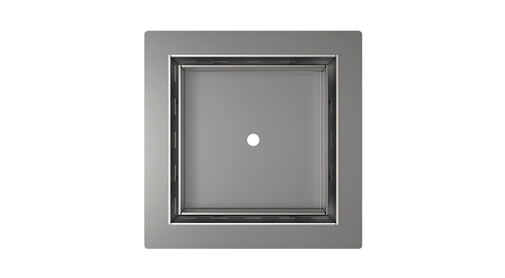Infinity Drain TF 5  5� x 5� Flanged Tile Drain Strainer for 3/4" tile with 2� Throat