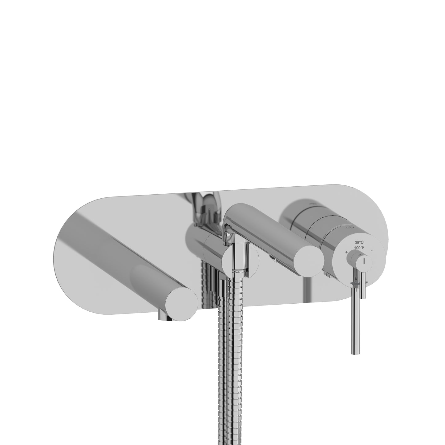 Riobel TGS21 GS GS Wall Mount Thermostatic/Pressure Balance Tub Filler Trim