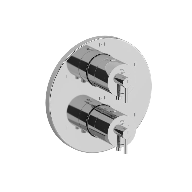Riobel TGS46C GS 3/4" Therm & Pressure Balance Trim With 6 Functions