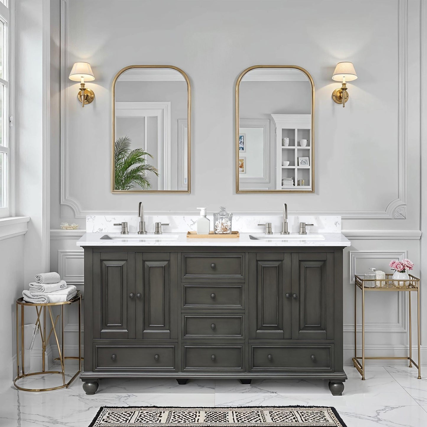 Avanity Thompson Double Sink Bathroom Vanity with Top - Parent