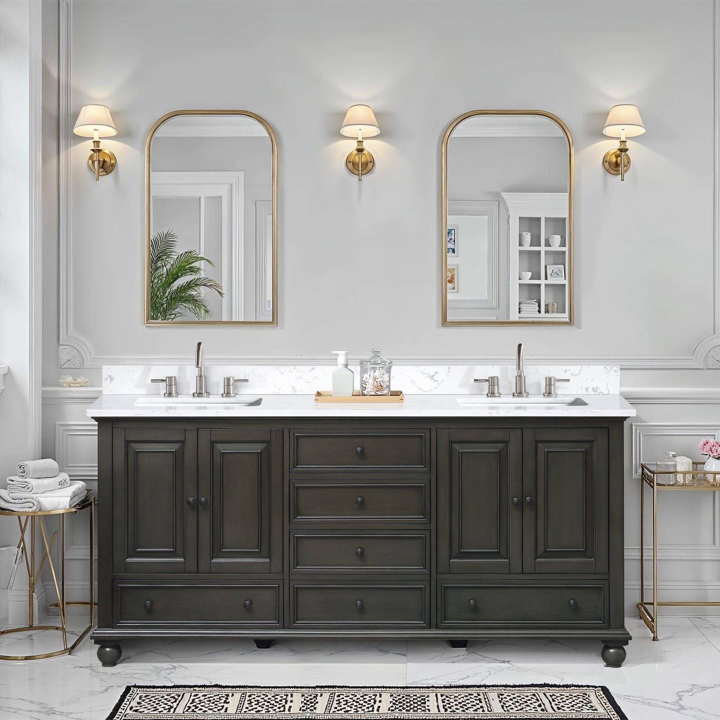 Avanity Thompson Double Sink Bathroom Vanity with Top