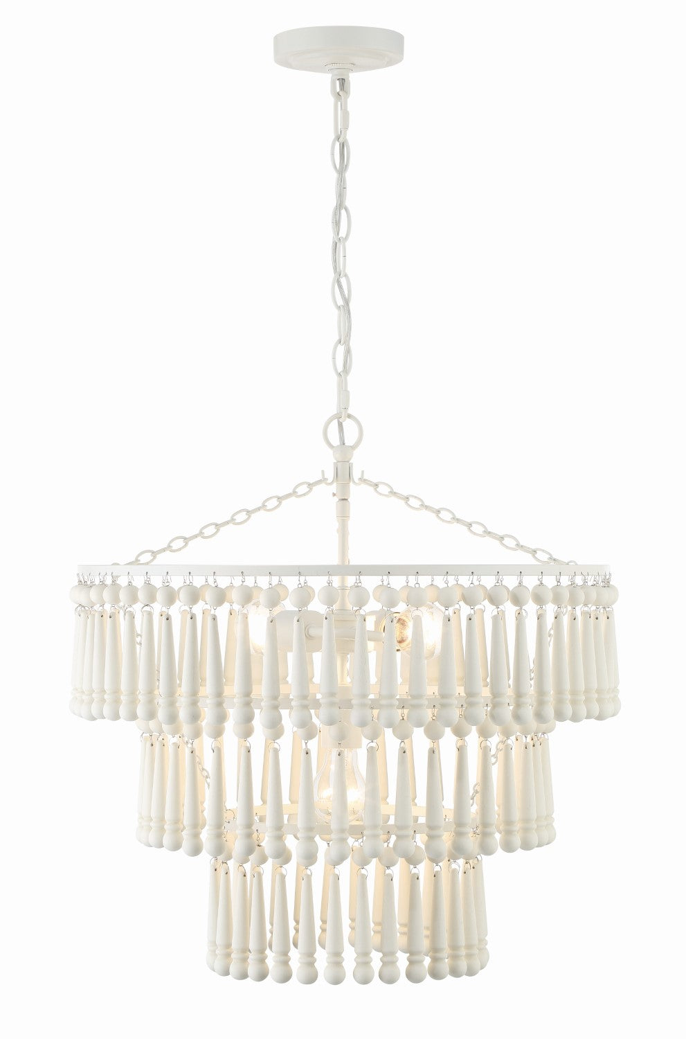 Crystorama TIA-7103-MT Tiana 3 Light Pendant - Matte White