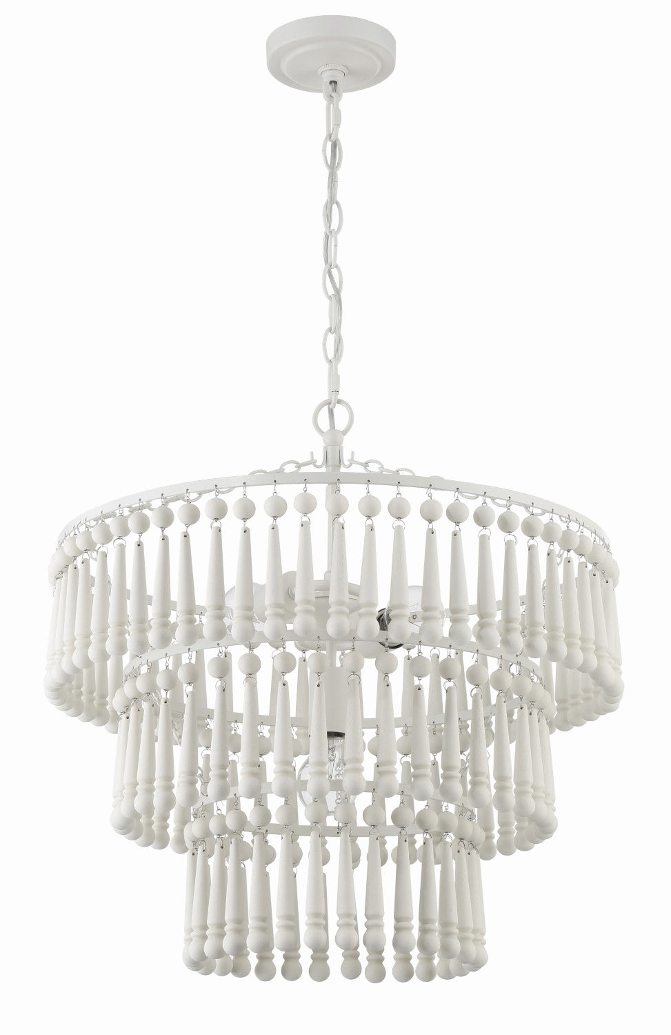 Crystorama TIA-7103-MT Tiana 3 Light Pendant - Matte White